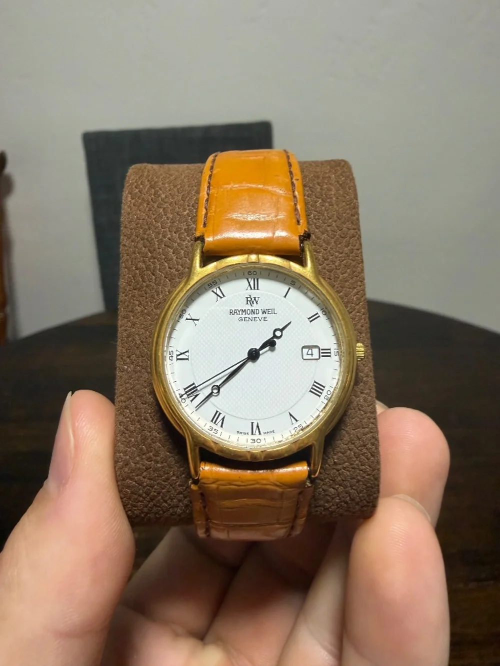 90’s Raymond Weil men’s Gold plated watch